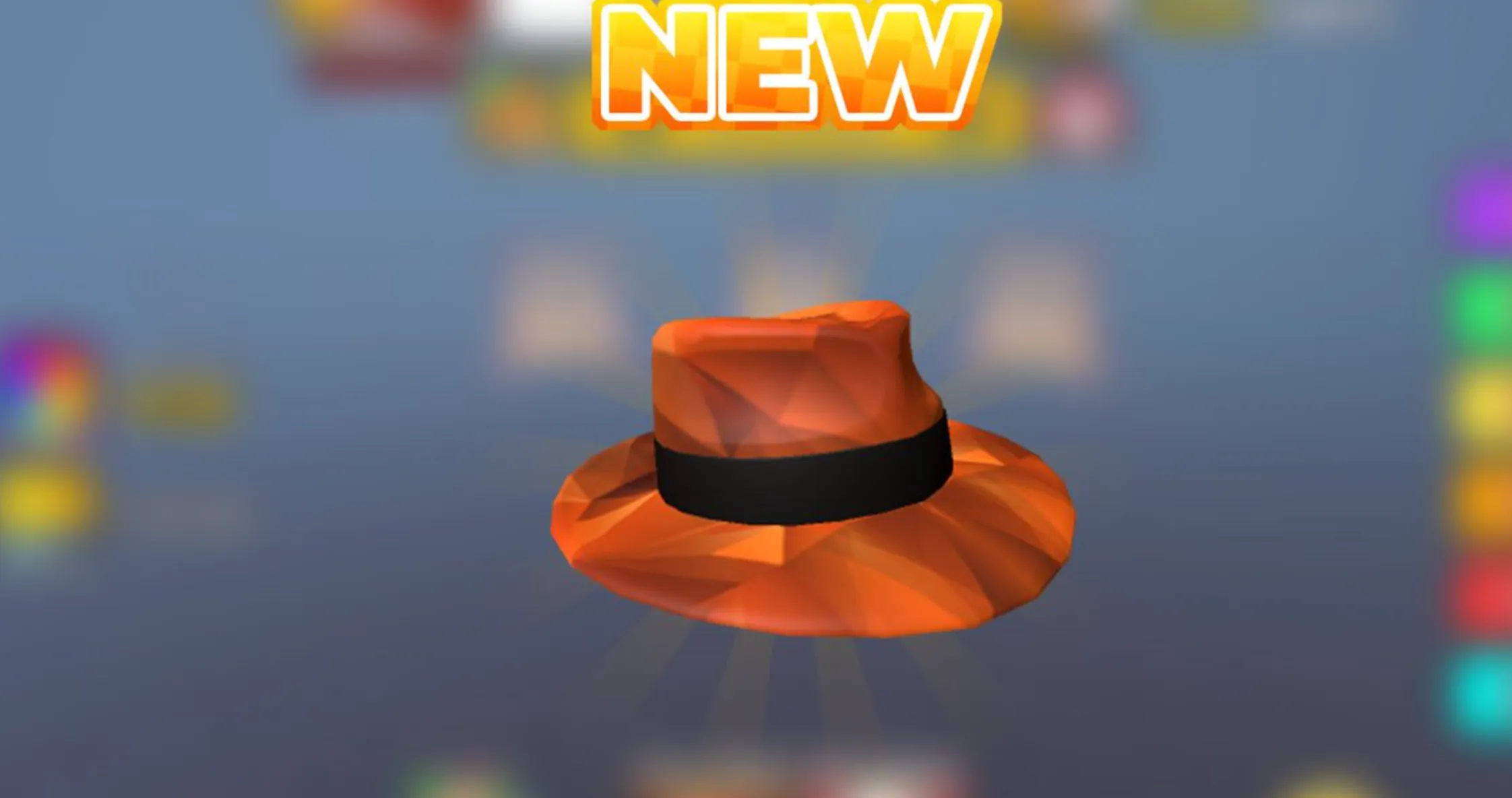 Orange Sparkle Fedora roblox